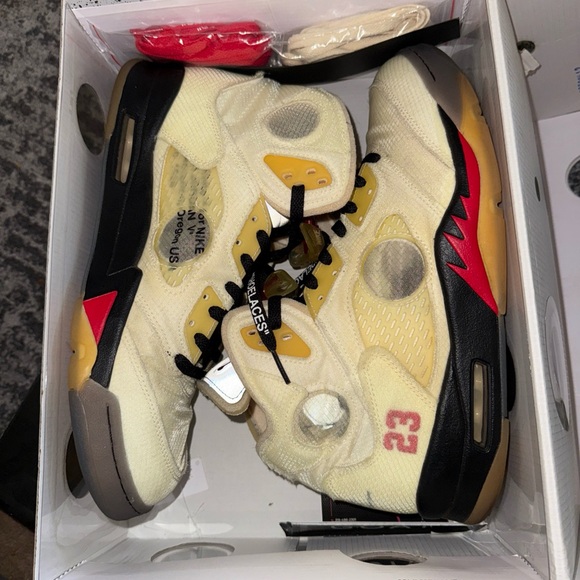JORDAN 5 x OFF WHITE SAIL SIZE 13 main image 5